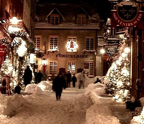 Winters Night, Quebec City, Canada