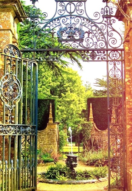 Courtyard Gate, Devon, England