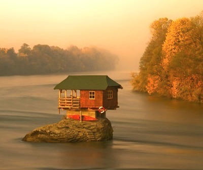Island House, Drina River, Serbia