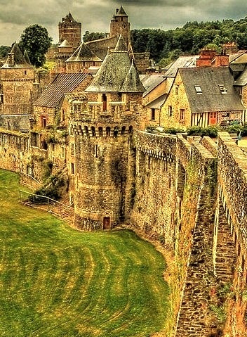 Castle Rampart, Brittany, France