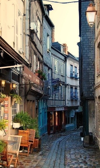 Narrow Street, Normandy, France