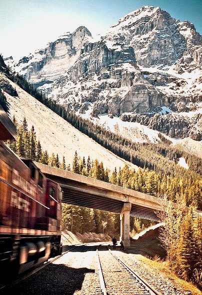 Mountain Train, Rocky Mountains, Colorado