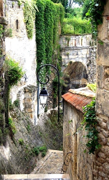 Medieval Stairway, Burgundy, France